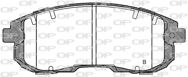 BPA0293.11 OPEN PARTS Комплект тормозных колодок, дисковый тормоз (фото 2)
