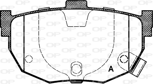 BPA0294.22 OPEN PARTS Комплект тормозных колодок, дисковый тормоз (фото 1)
