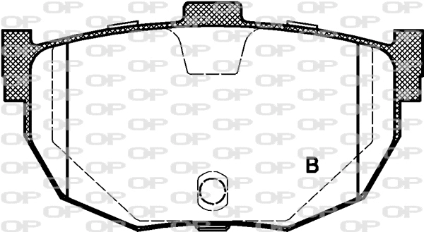 BPA0294.22 OPEN PARTS Комплект тормозных колодок, дисковый тормоз (фото 2)