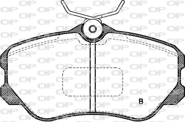 BPA0303.02 OPEN PARTS Комплект тормозных колодок, дисковый тормоз (фото 2)