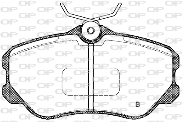 BPA0303.12 OPEN PARTS Комплект тормозных колодок, дисковый тормоз (фото 2)