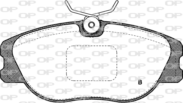 BPA0305.31 OPEN PARTS Комплект тормозных колодок, дисковый тормоз (фото 2)