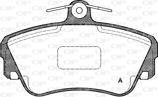 BPA0309.10 OPEN PARTS Комплект тормозных колодок, дисковый тормоз (фото 1)