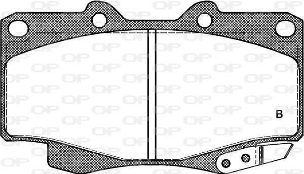 BPA0315.04 OPEN PARTS Комплект тормозных колодок, дисковый тормоз (фото 2)