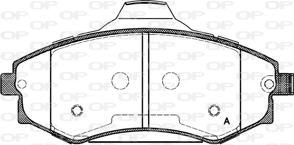 BPA0318.03 OPEN PARTS Комплект тормозных колодок, дисковый тормоз (фото 1)