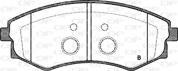 BPA0318.03 OPEN PARTS Комплект тормозных колодок, дисковый тормоз (фото 2)