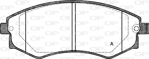 BPA0318.12 OPEN PARTS Комплект тормозных колодок, дисковый тормоз (фото 1)