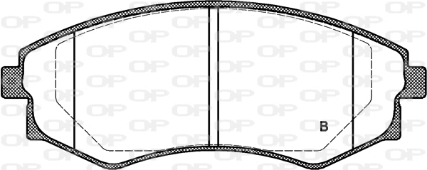 BPA0318.12 OPEN PARTS Комплект тормозных колодок, дисковый тормоз (фото 2)