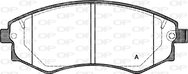 BPA0318.32 OPEN PARTS Комплект тормозных колодок, дисковый тормоз (фото 1)