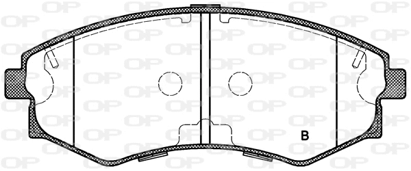 BPA0318.32 OPEN PARTS Комплект тормозных колодок, дисковый тормоз (фото 2)