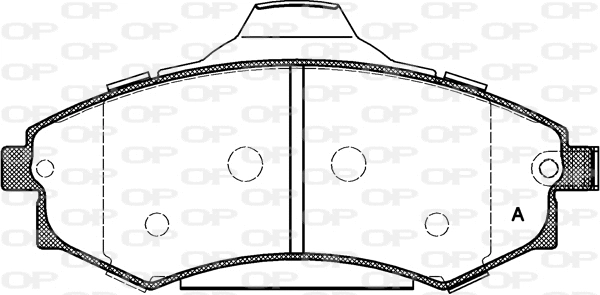 BPA0318.82 OPEN PARTS Комплект тормозных колодок, дисковый тормоз (фото 1)