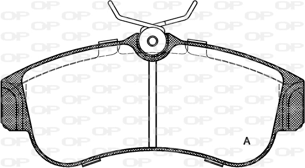 BPA0320.00 OPEN PARTS Комплект тормозных колодок, дисковый тормоз (фото 1)