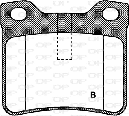 BPA0321.10 OPEN PARTS Комплект тормозных колодок, дисковый тормоз (фото 2)