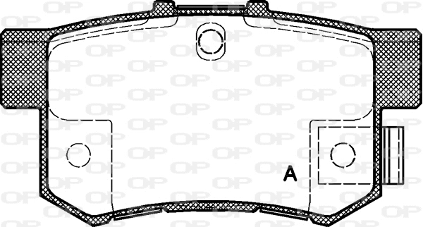 BPA0325.32 OPEN PARTS Комплект тормозных колодок, дисковый тормоз (фото 1)
