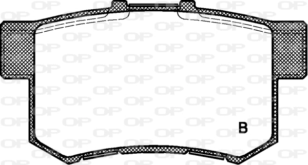 BPA0325.32 OPEN PARTS Комплект тормозных колодок, дисковый тормоз (фото 2)