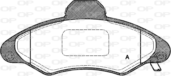 BPA0331.04 OPEN PARTS Комплект тормозных колодок, дисковый тормоз (фото 1)