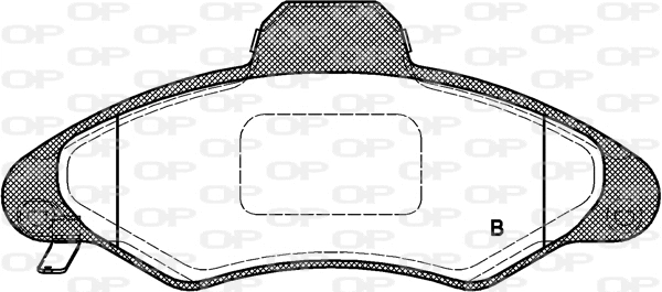 BPA0331.04 OPEN PARTS Комплект тормозных колодок, дисковый тормоз (фото 2)