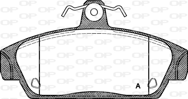BPA0336.00 OPEN PARTS Комплект тормозных колодок, дисковый тормоз (фото 1)