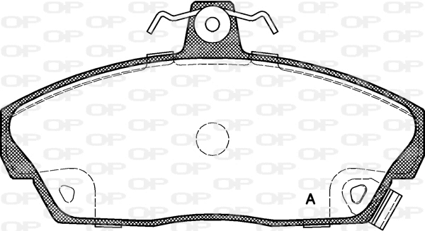 BPA0337.02 OPEN PARTS Комплект тормозных колодок, дисковый тормоз (фото 1)