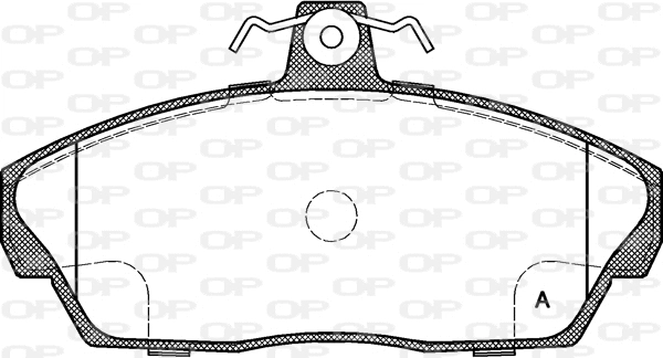 BPA0337.10 OPEN PARTS Комплект тормозных колодок, дисковый тормоз (фото 1)