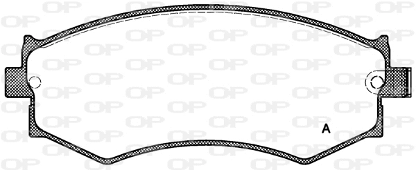 BPA0350.04 OPEN PARTS Комплект тормозных колодок, дисковый тормоз (фото 1)