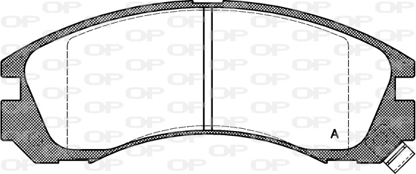 BPA0354.02 OPEN PARTS Комплект тормозных колодок, дисковый тормоз (фото 1)