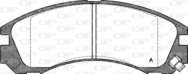 BPA0354.22 OPEN PARTS Комплект тормозных колодок, дисковый тормоз (фото 1)