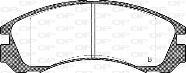 BPA0354.22 OPEN PARTS Комплект тормозных колодок, дисковый тормоз (фото 2)