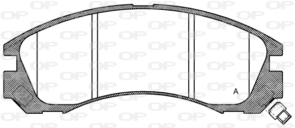 BPA0354.32 OPEN PARTS Комплект тормозных колодок, дисковый тормоз (фото 1)