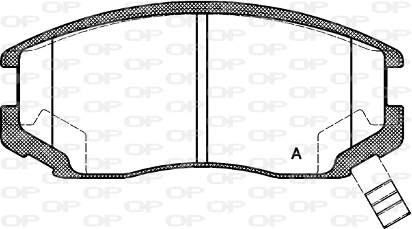 BPA0357.22 OPEN PARTS Комплект тормозных колодок, дисковый тормоз (фото 1)