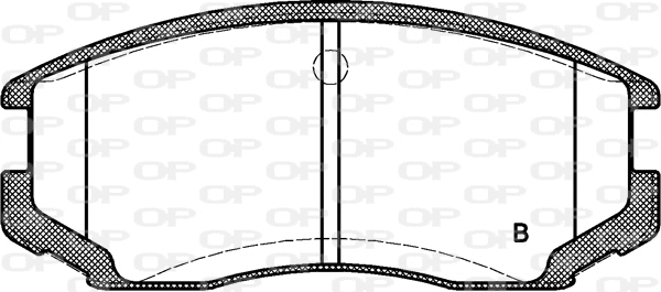 BPA0357.22 OPEN PARTS Комплект тормозных колодок, дисковый тормоз (фото 2)