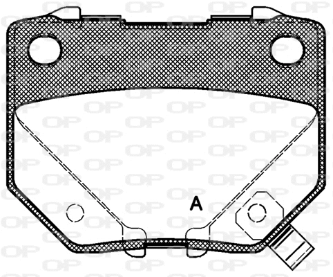 BPA0365.21 OPEN PARTS Комплект тормозных колодок, дисковый тормоз (фото 1)