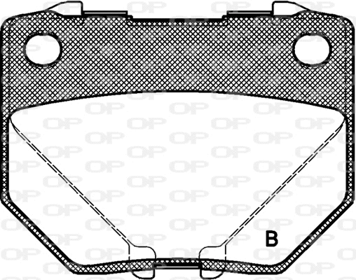 BPA0365.21 OPEN PARTS Комплект тормозных колодок, дисковый тормоз (фото 2)