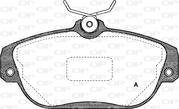 BPA0368.10 OPEN PARTS Комплект тормозных колодок, дисковый тормоз (фото 1)