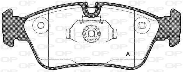 BPA0384.40 OPEN PARTS Комплект тормозных колодок, дисковый тормоз (фото 1)