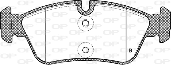 BPA0384.40 OPEN PARTS Комплект тормозных колодок, дисковый тормоз (фото 2)