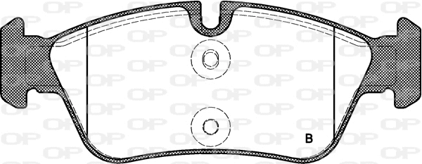 BPA0384.60 OPEN PARTS Комплект тормозных колодок, дисковый тормоз (фото 2)