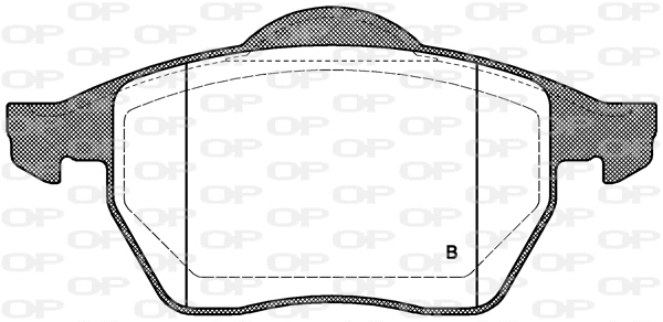 BPA0390.01 OPEN PARTS Комплект тормозных колодок, дисковый тормоз (фото 2)