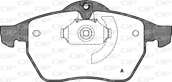 BPA0390.10 OPEN PARTS Комплект тормозных колодок, дисковый тормоз (фото 1)