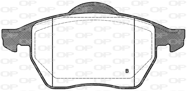 BPA0390.11 OPEN PARTS Комплект тормозных колодок, дисковый тормоз (фото 2)