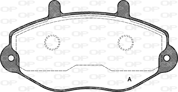 BPA0392.00 OPEN PARTS Комплект тормозных колодок, дисковый тормоз (фото 1)