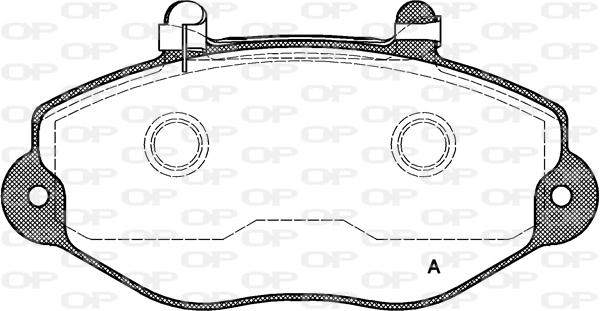 BPA0392.02 OPEN PARTS Комплект тормозных колодок, дисковый тормоз (фото 1)