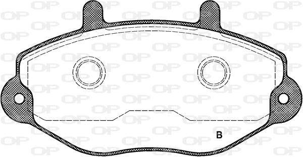 BPA0392.02 OPEN PARTS Комплект тормозных колодок, дисковый тормоз (фото 2)