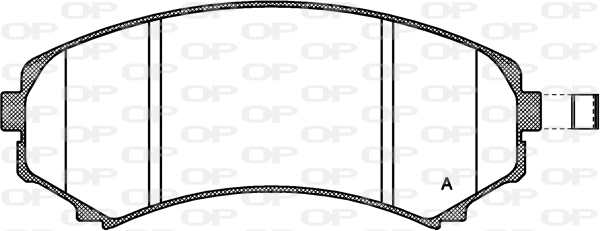 BPA0396.10 OPEN PARTS Комплект тормозных колодок, дисковый тормоз (фото 1)