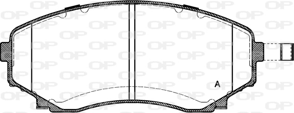 BPA0397.22 OPEN PARTS Комплект тормозных колодок, дисковый тормоз (фото 1)