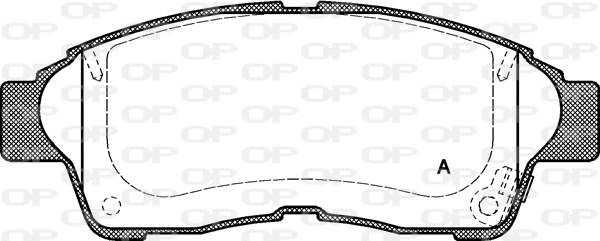 BPA0402.02 OPEN PARTS Комплект тормозных колодок, дисковый тормоз (фото 1)