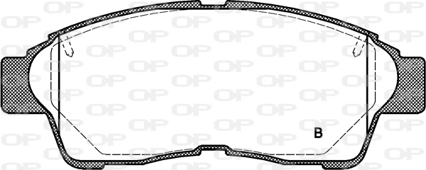 BPA0402.02 OPEN PARTS Комплект тормозных колодок, дисковый тормоз (фото 2)