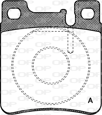 BPA0407.00 OPEN PARTS Комплект тормозных колодок, дисковый тормоз (фото 1)