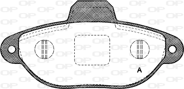 BPA0414.20 OPEN PARTS Комплект тормозных колодок, дисковый тормоз (фото 1)