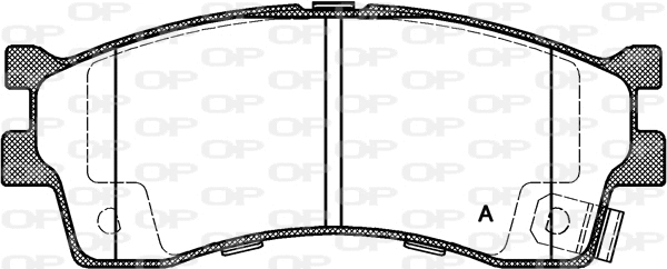 BPA0415.32 OPEN PARTS Комплект тормозных колодок, дисковый тормоз (фото 1)